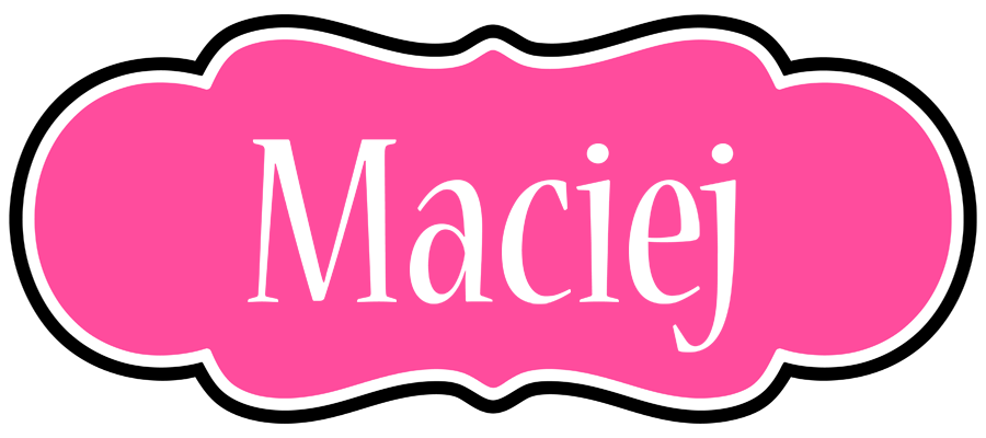 Maciej invitation logo