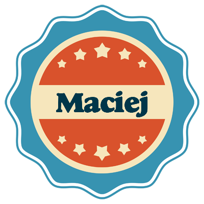 Maciej labels logo