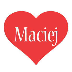 Maciej love logo