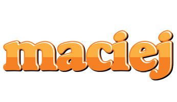 Maciej orange logo