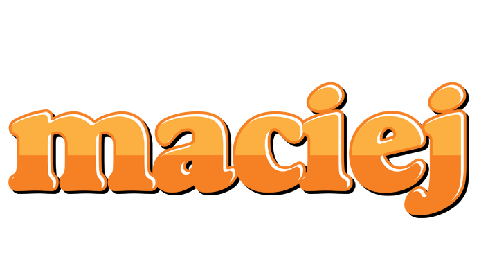 Maciej orange logo