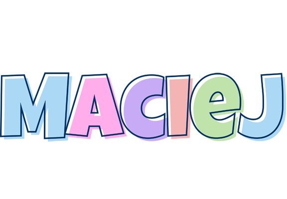 Maciej pastel logo