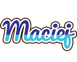 Maciej raining logo