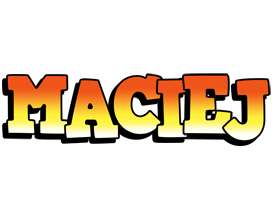 Maciej sunset logo