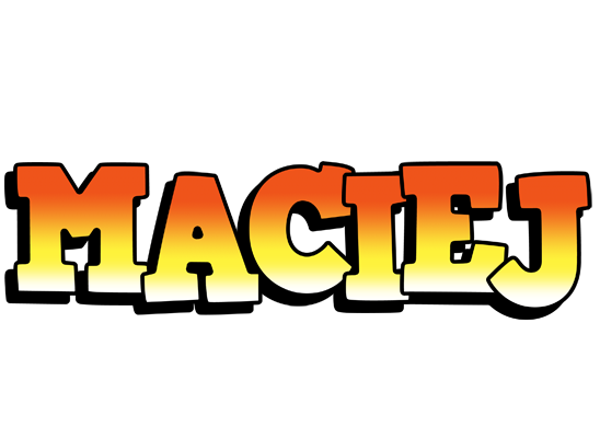 Maciej sunset logo