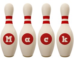 Mack bowling-pin logo