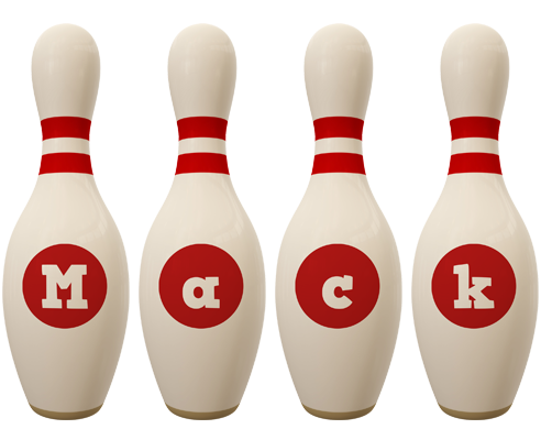 Mack bowling-pin logo