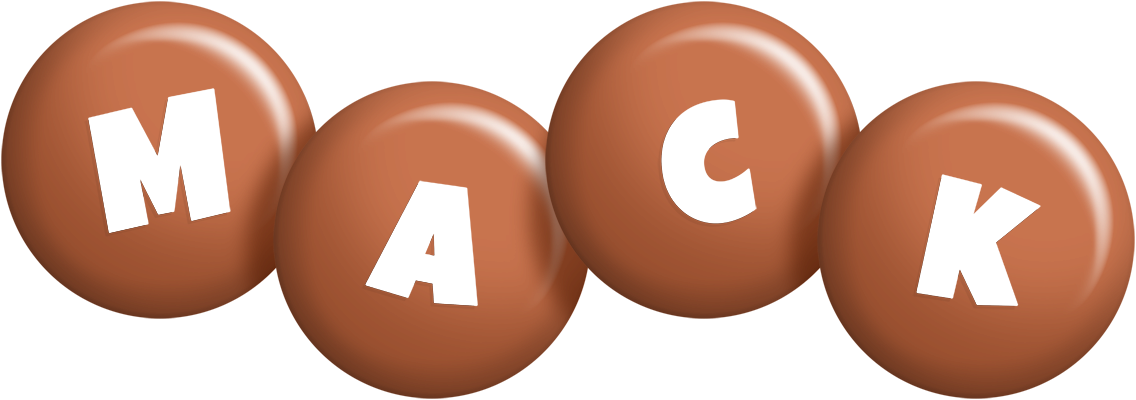 Mack candy-brown logo