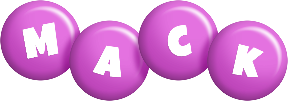 Mack candy-purple logo