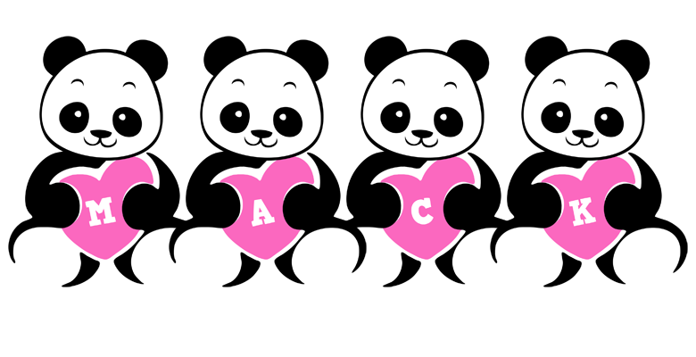 Mack love-panda logo