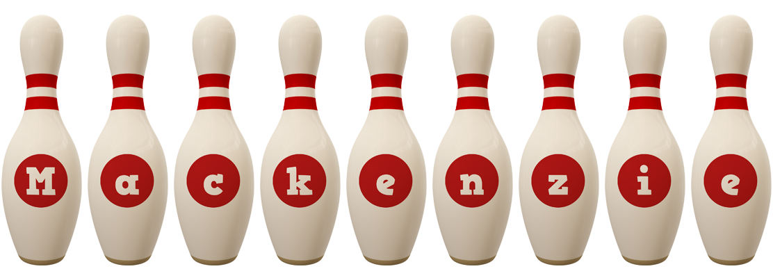 Mackenzie bowling-pin logo