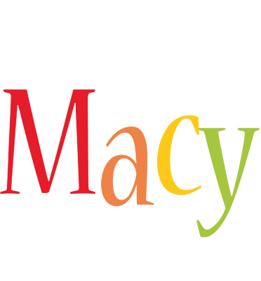 Macy birthday logo