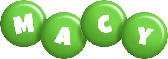 Macy candy-green logo