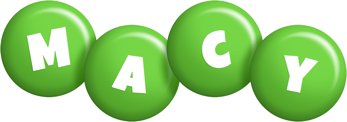 Macy candy-green logo