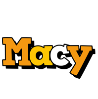 Macy cartoon logo