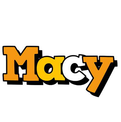 Macy cartoon logo