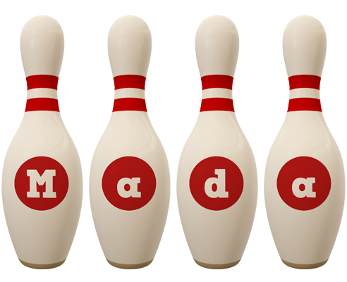 Mada bowling-pin logo