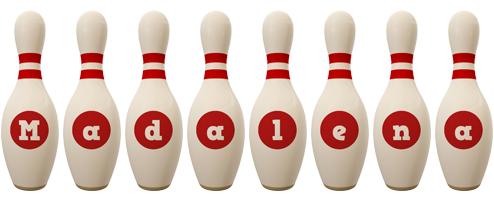 Madalena bowling-pin logo