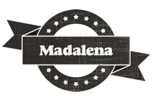 Madalena grunge logo