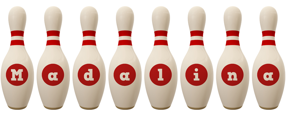 Madalina bowling-pin logo