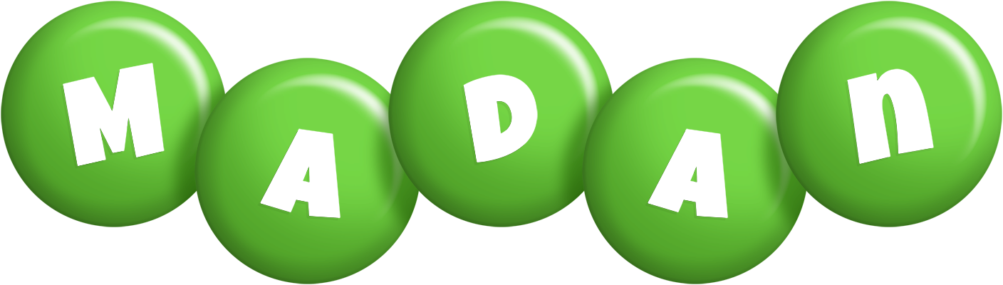 Madan candy-green logo