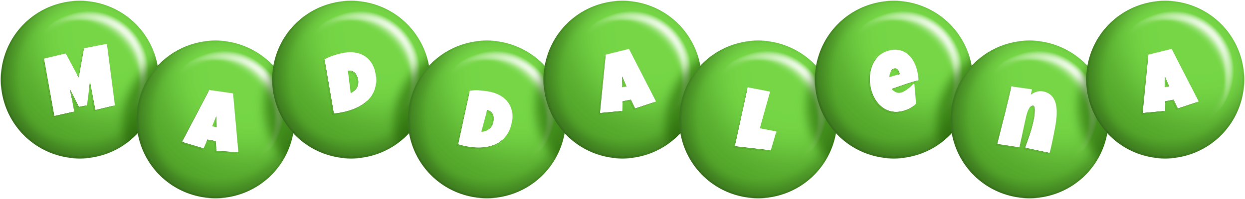 Maddalena candy-green logo