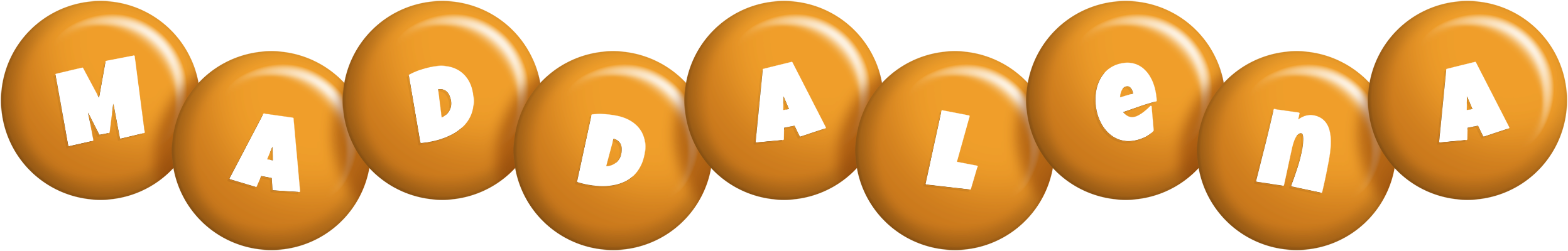 Maddalena candy-orange logo
