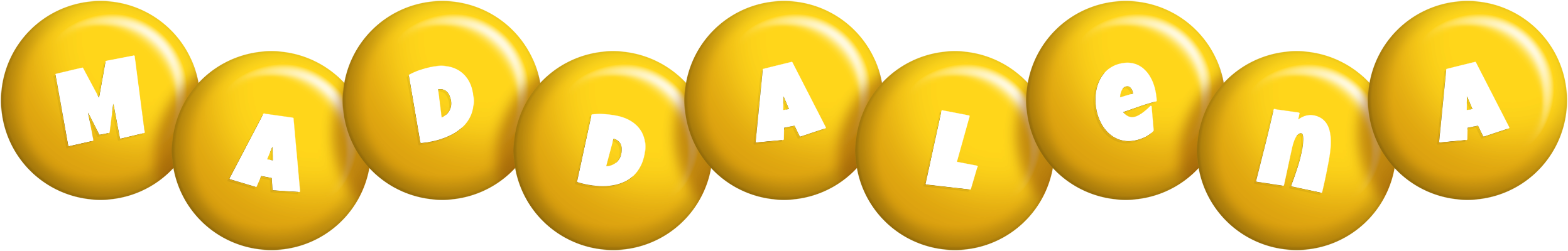 Maddalena candy-yellow logo