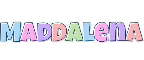 Maddalena pastel logo