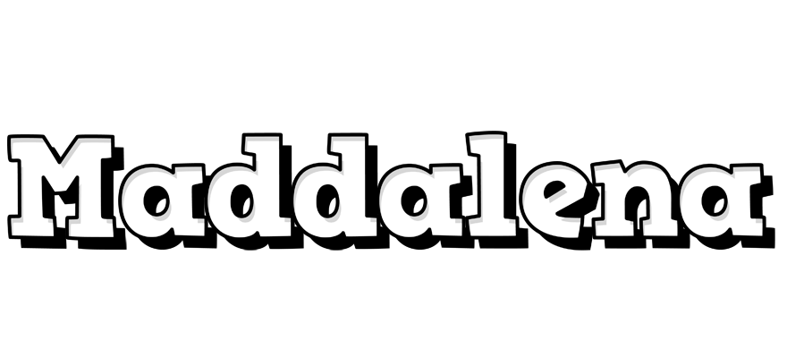 Maddalena snowing logo