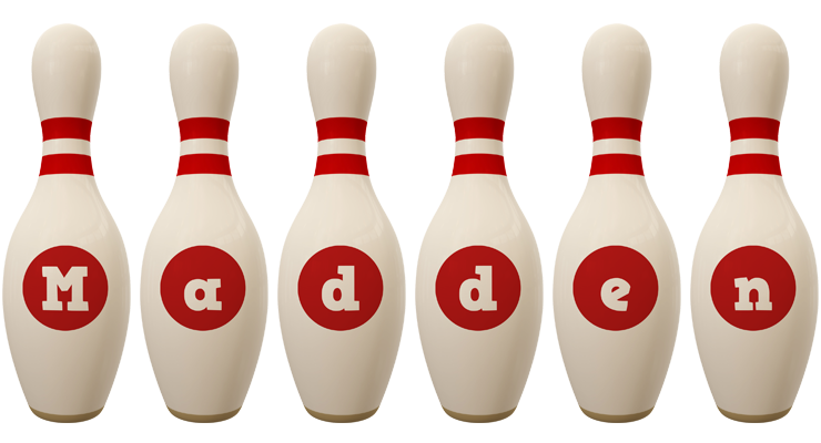 Madden bowling-pin logo