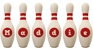 Maddie bowling-pin logo