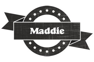 Maddie grunge logo