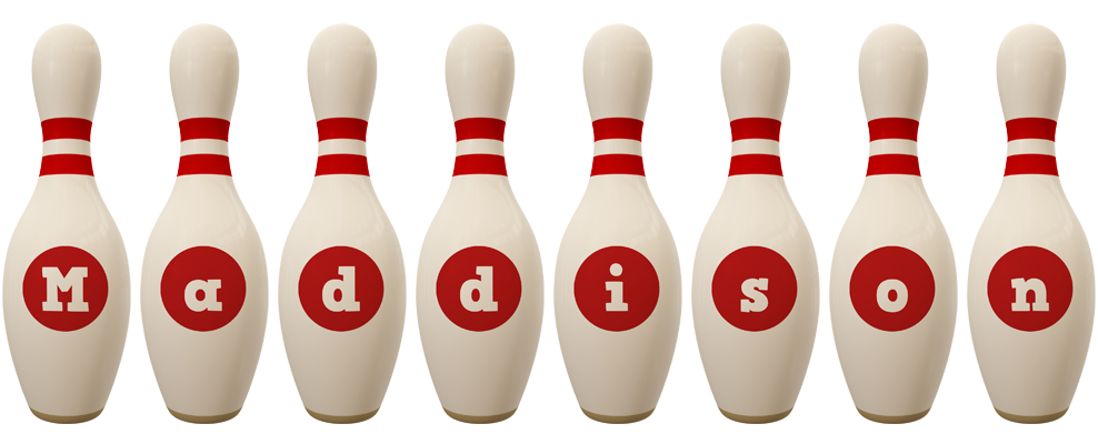 Maddison bowling-pin logo