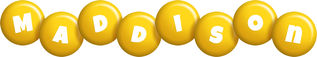 Maddison candy-yellow logo