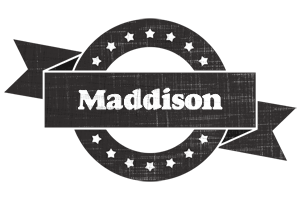 Maddison grunge logo