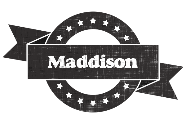 Maddison grunge logo