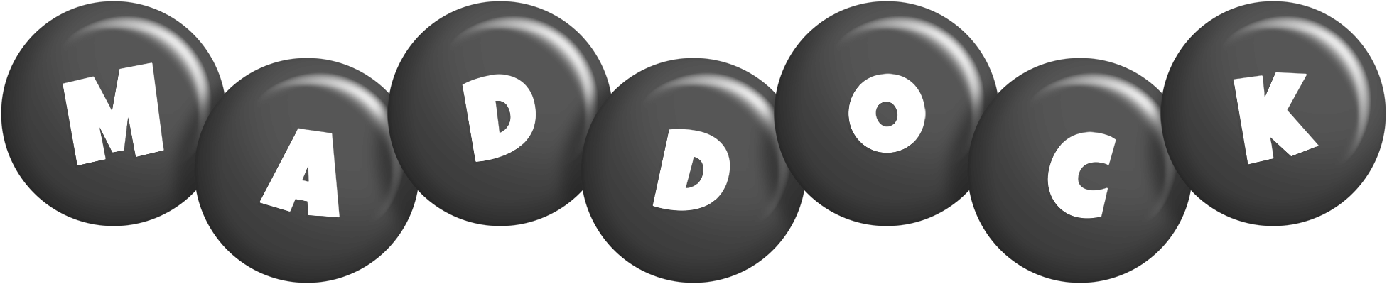 Maddock candy-black logo