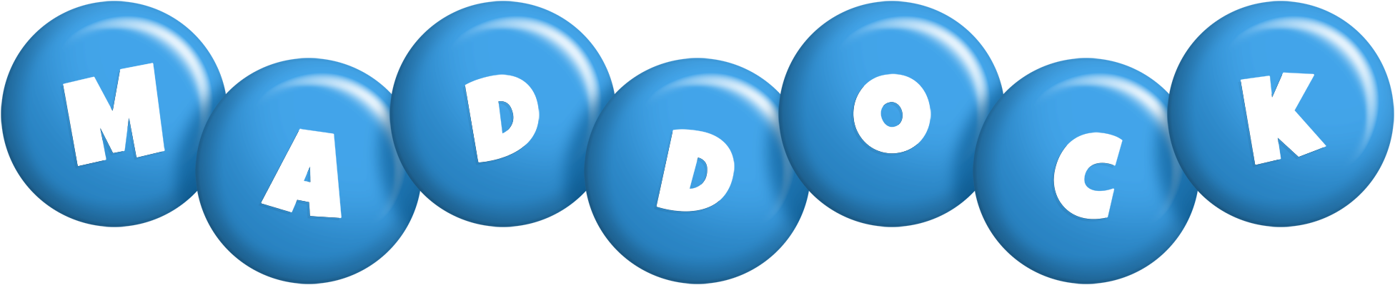 Maddock candy-blue logo
