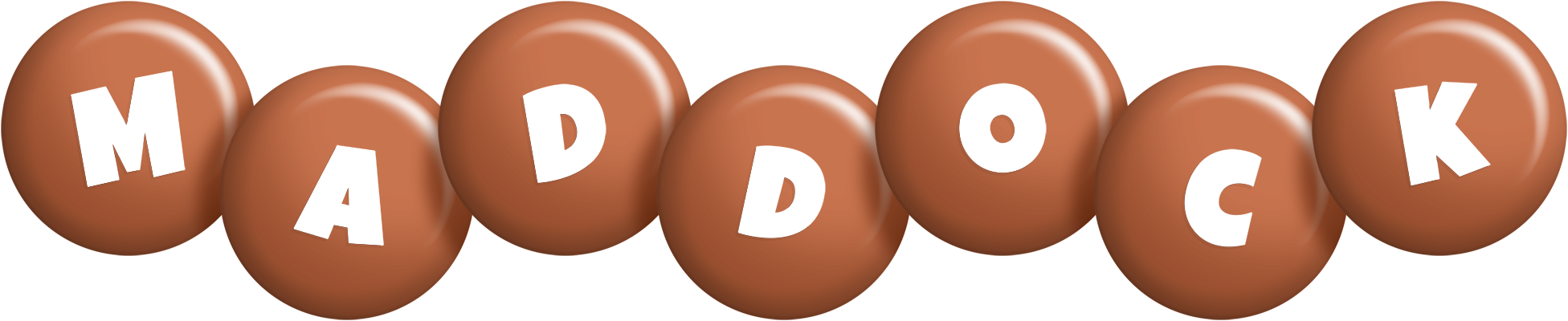 Maddock candy-brown logo