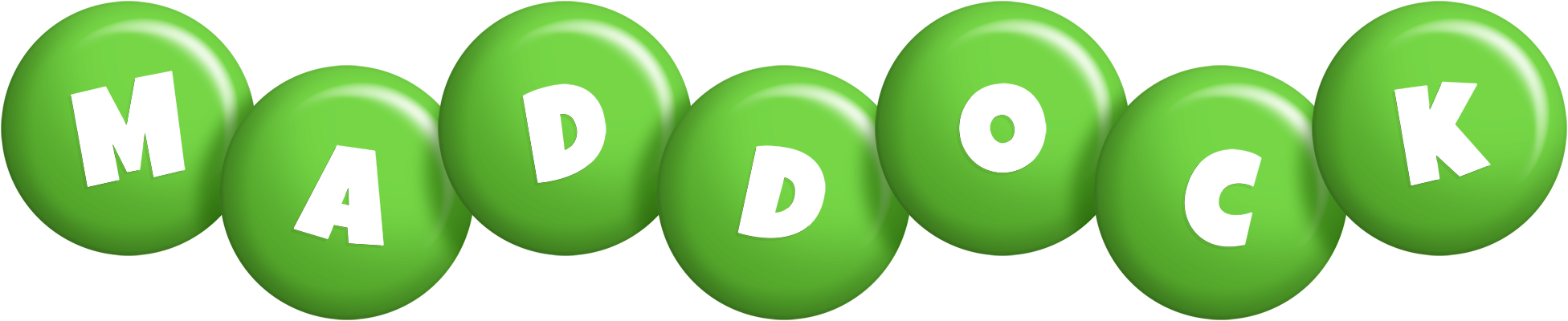 Maddock candy-green logo