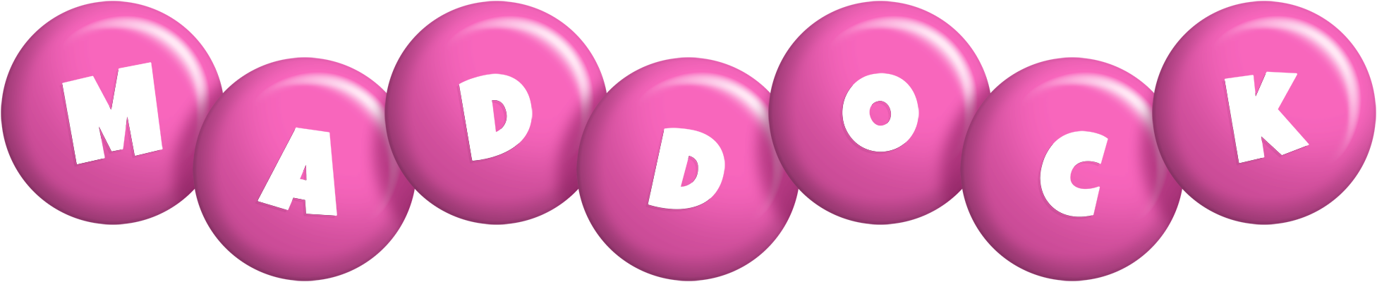 Maddock candy-pink logo