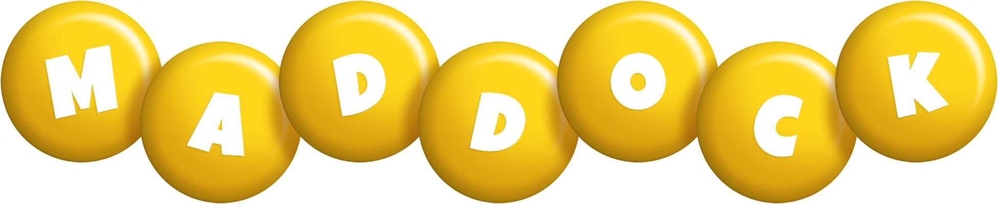 Maddock candy-yellow logo