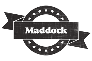 Maddock grunge logo