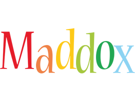 Maddox birthday logo