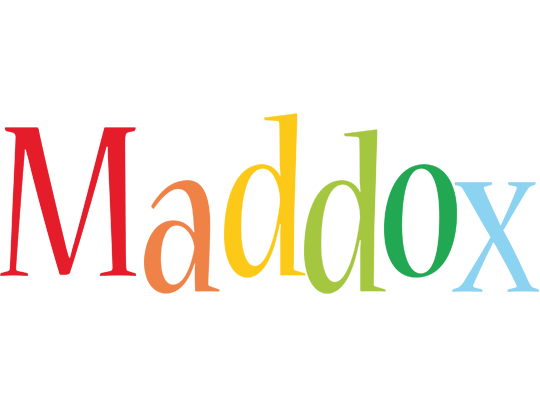 Maddox birthday logo