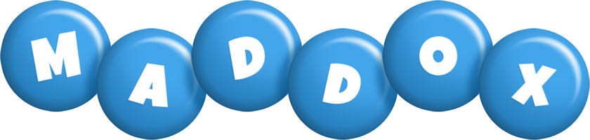 Maddox candy-blue logo