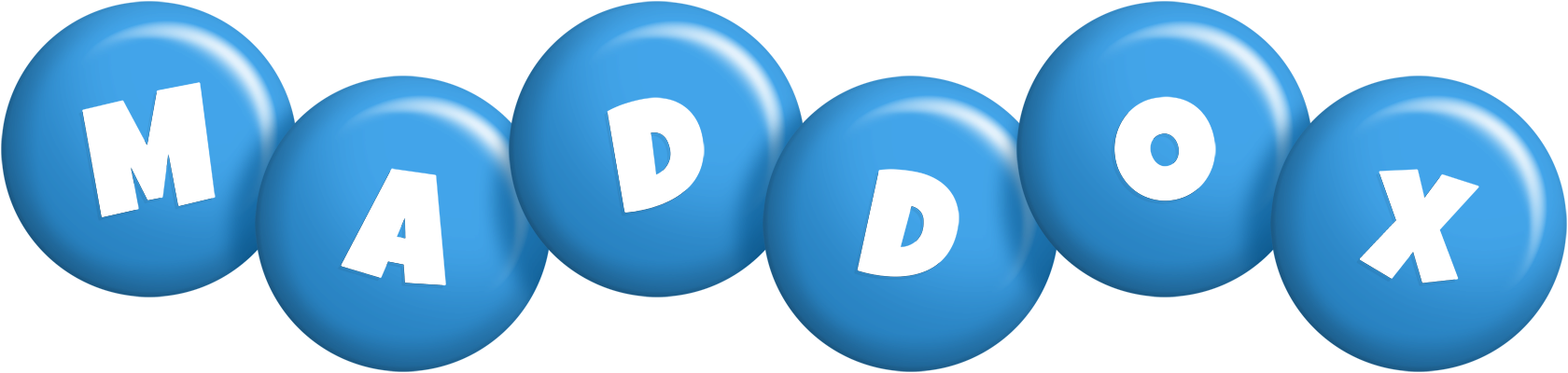 Maddox candy-blue logo