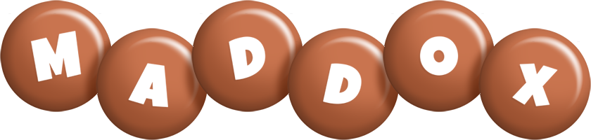 Maddox candy-brown logo