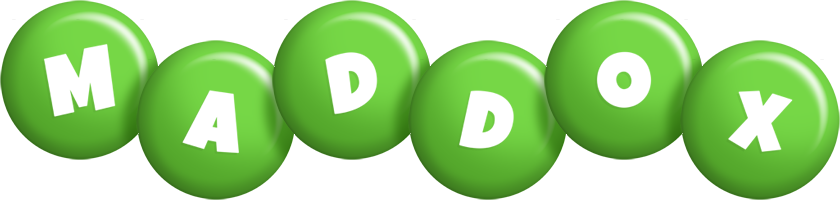 Maddox candy-green logo